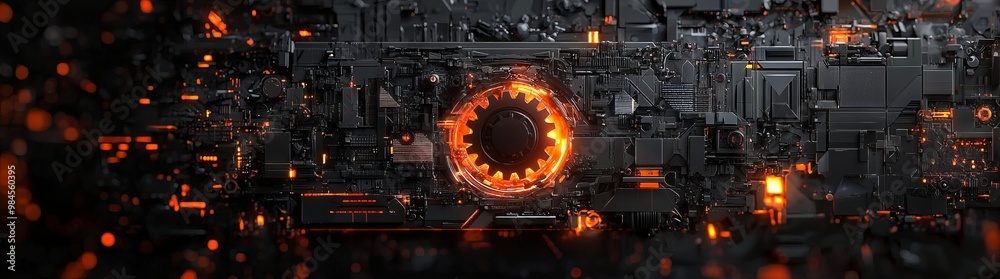 Interface with glowing elements. High-tech design background featuring intricate details and vibrant illumination. Interface with glowing elements. High-tech design background featuring intricate details and vibrant illumination.