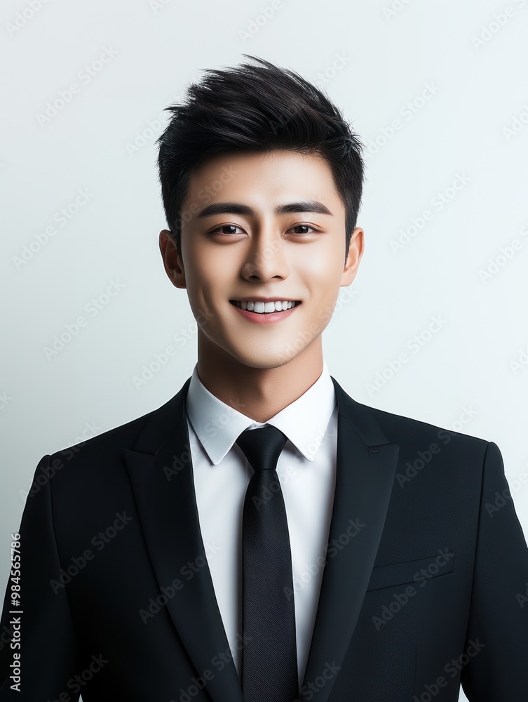 A man in a suit and tie is smiling for the camera