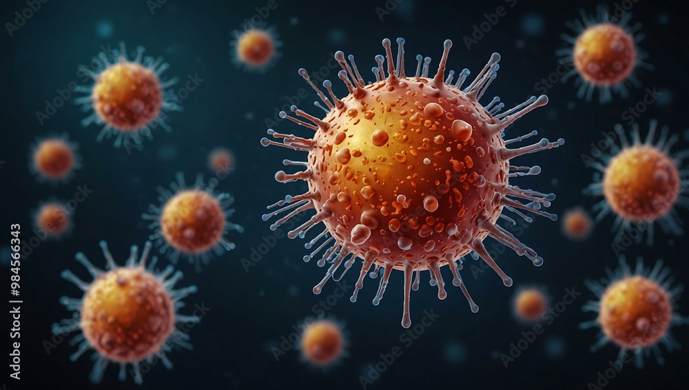 Lymphocyte vector illustration. Lymphocyte vector illustration.