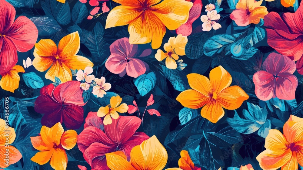 vibrant floral texture pattern vibrant floral texture pattern