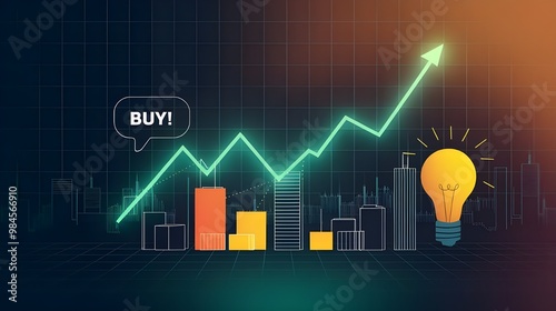 business graph showing growth