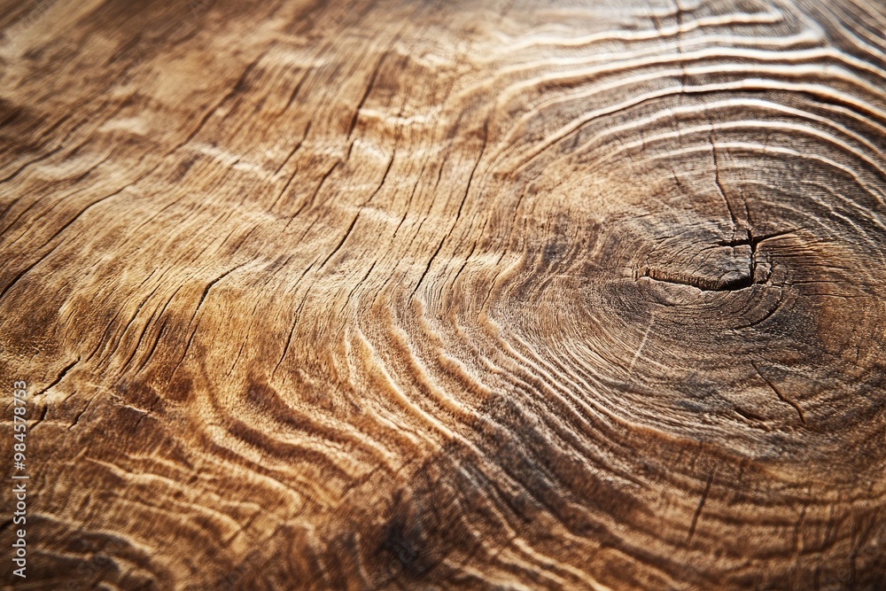 Detailed wood grain pattern from a rustic oak table with a natural finish Detailed wood grain pattern from a rustic oak table with a natural finish