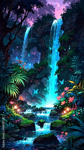 fantasic forest wallpaper photo