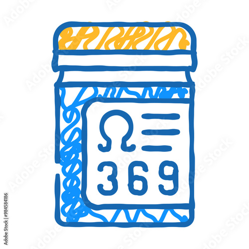 essential fatty acids, omega 369 doodle icon sketch vector. essential fatty acids, omega 369 sign. isolated symbol illustration