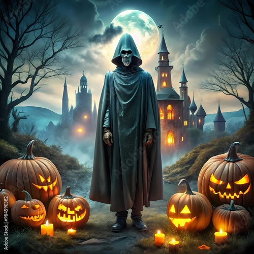 The Haunting Reaper of Halloween Night
