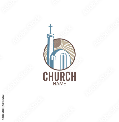 vector church logo, building, unique, simple, eps 10