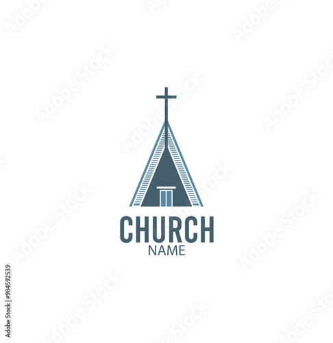 vector church logo, building, unique, simple, eps 10