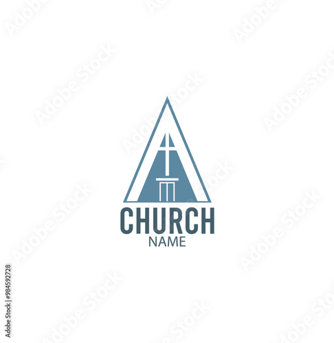vector church logo, building, unique, simple, eps 10