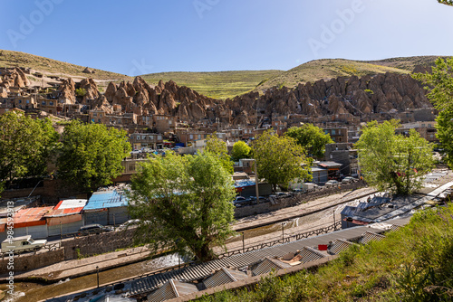 Iran historical rocky city Kandovan photo