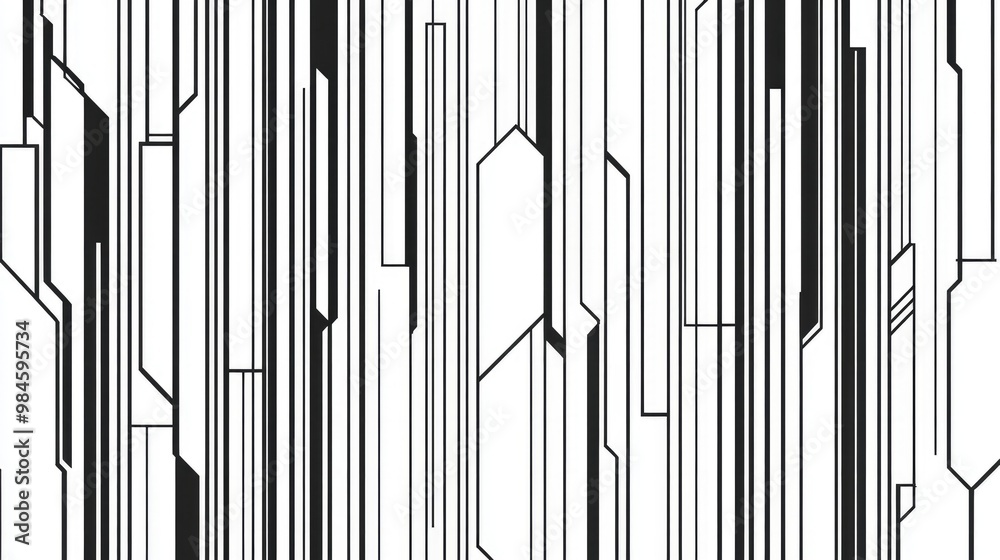 Geometric line art featuring thin vertical elements designed for decorative purposes Geometric line art featuring thin vertical elements designed for decorative purposes