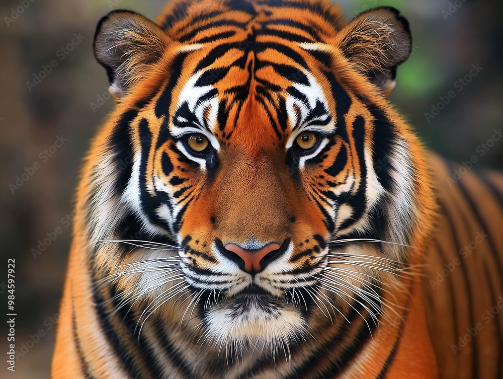 Obraz premium A tiger with front face
