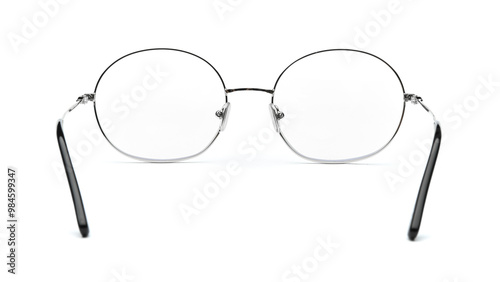 Konstfotografi Glasses back view isolated on white background