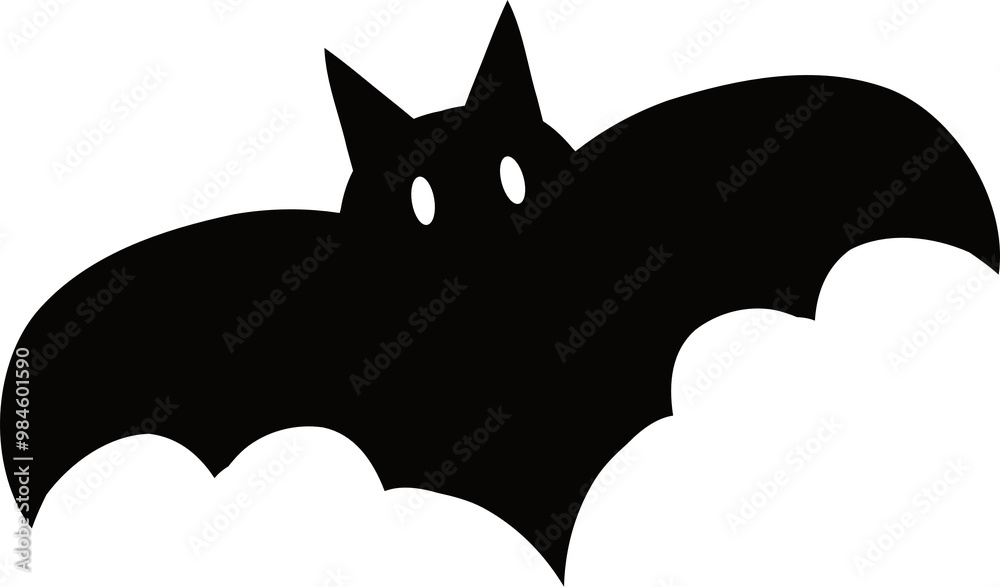 Black cute little Bat, isolated with transparent background Black cute little Bat, isolated with transparent background