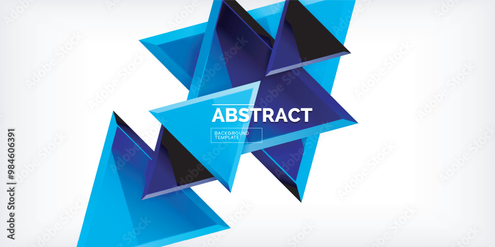 Abstract background - glossy triangles. Vector Illustration For Wallpaper, Banner, Background, Card, Book Illustration, landing page Abstract background - glossy triangles. Vector Illustration For Wallpaper, Banner, Background, Card, Book Illustration, landing page