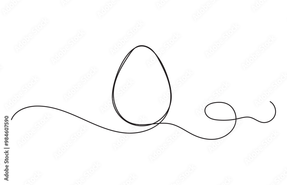 easter egg line art, continues one line drawing, vector illustration design elements for easter holidays easter egg line art, continues one line drawing, vector illustration design elements for easter holidays