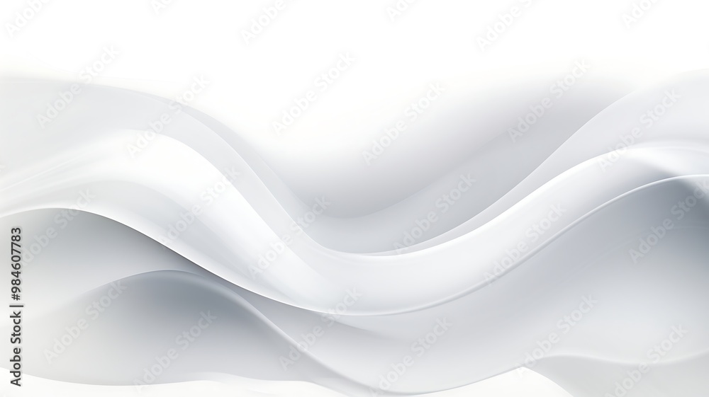White abstract background with smooth lines White abstract background with smooth lines