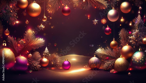 Christmas, Merry Christmas, Tree, Gift, Background, Bells, Celebration And Snow