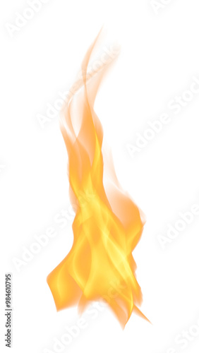 Flame on Transparent Background