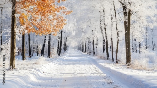 Wintry trees