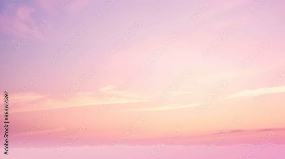 Fototapeta premium Pink and Orange Sunset Sky