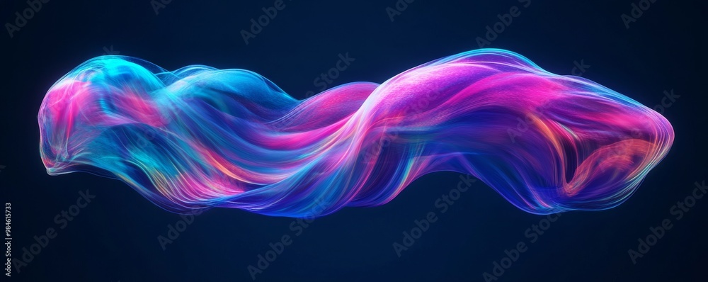 Abstract Neon Wave, 3D Render, Digital Art, Neon, Abstract, Wave Abstract Neon Wave, 3D Render, Digital Art, Neon, Abstract, Wave