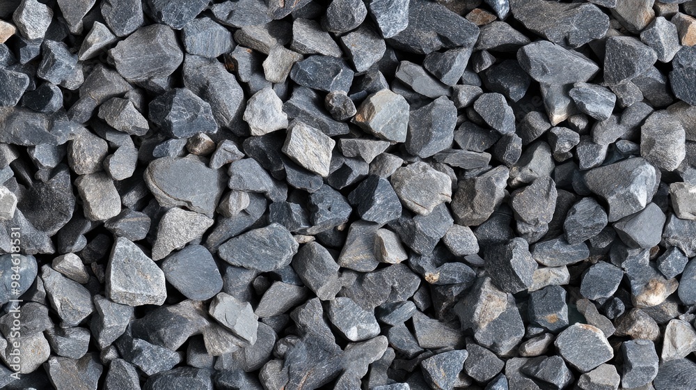 A substantial collection of medium sized gray pebbles assembled for use in concrete mixing for construction purposes exhibiting strong impact resistance properties from natural sources A substantial collection of medium sized gray pebbles assembled for use in concrete mixing for construction purposes exhibiting strong impact resistance properties from natural sources