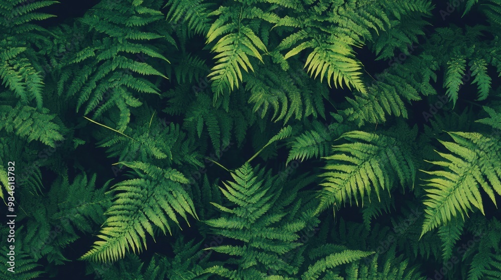 Fern in a lush natural forest Fern in a lush natural forest