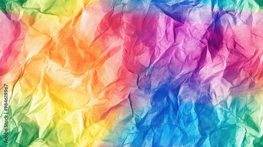 Seamless dirty art style featuring a trendy tie dye pattern with brushstrokes of paint Abstract modern art with crumpled paper texture and vibrant rainbow colors Seamless dirty art style featuring a trendy tie dye pattern with brushstrokes of paint Abstract modern art with crumpled paper texture and vibrant rainbow colors
