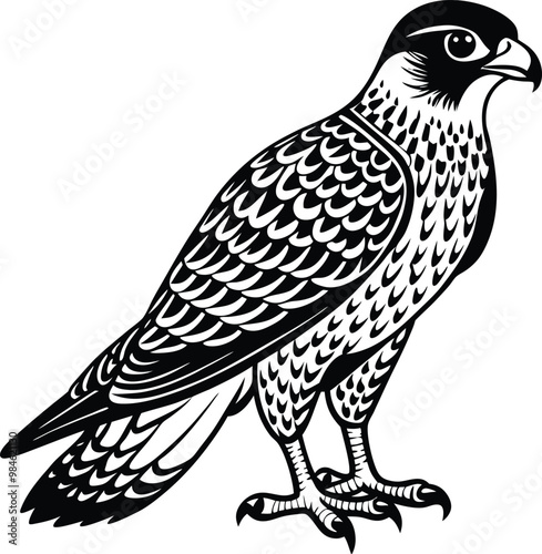 falcon bird vector file. photo