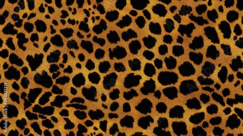 Leopard pattern with a seamless design animal print