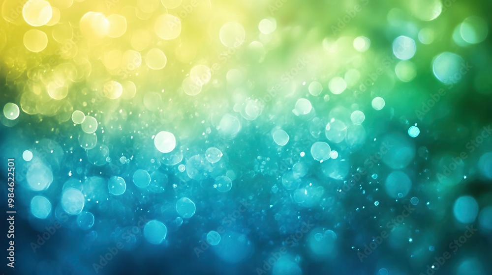 Vibrant and colorful bokeh background featuring shades of green, blue, and yellow. Perfect for artistic projects and creative designs. Vibrant and colorful bokeh background featuring shades of green, blue, and yellow. Perfect for artistic projects and creative designs.