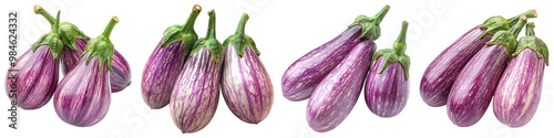 Wallpaper Mural Brinjal/Eggplant - Soft and flavorful Isolated on Clear White Background Highly Detailed  Torontodigital.ca