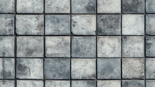 Mosaic texture of gray cement wall Background image Wallpaper design Backdrop