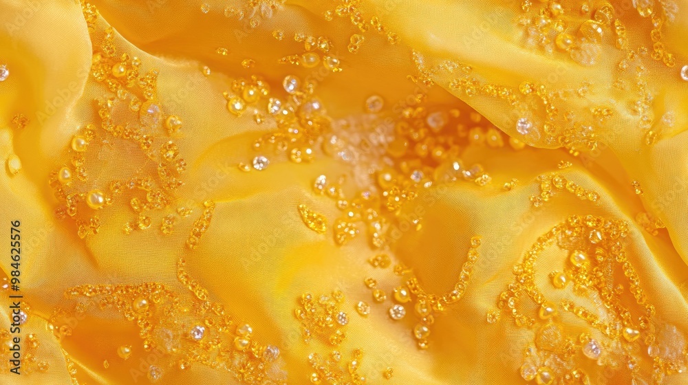 Yellow translucent fabric with bead embroidery Glamour is ever present reminiscent of lace The era features an abundance of beads precious stones and rhinestones Yellow translucent fabric with bead embroidery Glamour is ever present reminiscent of lace The era features an abundance of beads precious stones and rhinestones