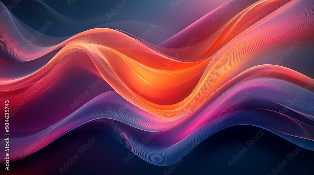 Abstract Wavy Pattern with Gradient Colors Abstract Wavy Pattern with Gradient Colors