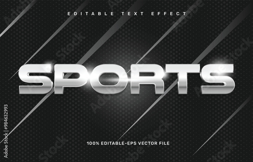Sports editable text effect template