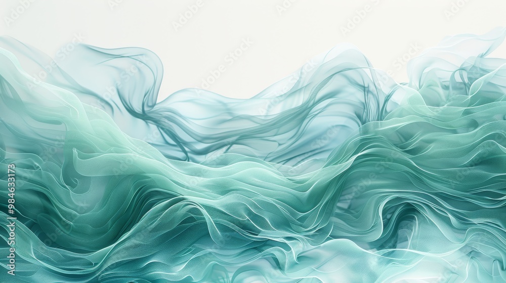 flowing water with soft, pastel blue and green tones flowing water with soft, pastel blue and green tones
