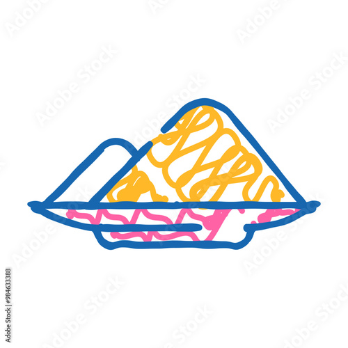 sodium nitrite doodle icon sketch vector. sodium nitrite sign. isolated symbol illustration