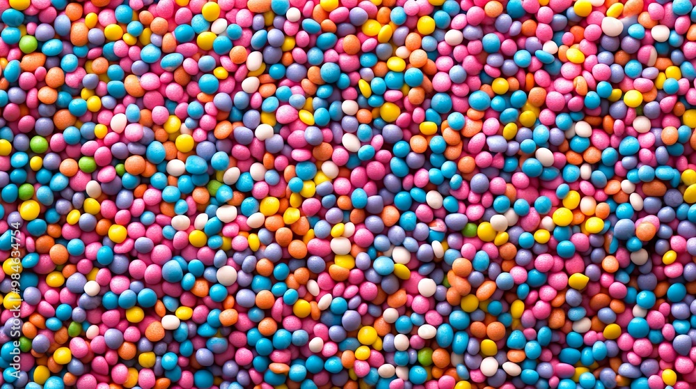 A Close-Up View of Multicolored Candy Sprinkles A Close-Up View of Multicolored Candy Sprinkles