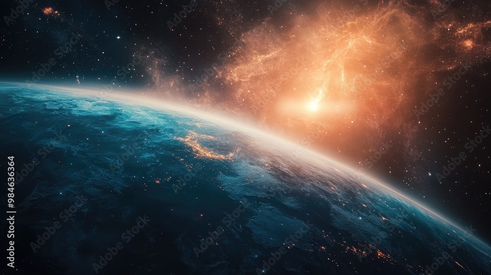 planet in space planet in space