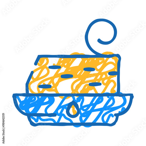 trans fat doodle icon sketch vector. trans fat sign. isolated symbol illustration photo