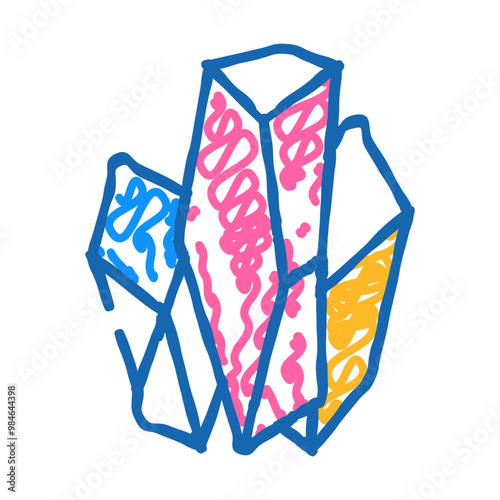 monosodium glutamate msg e621 doodle icon sketch vector. monosodium glutamate msg e621 sign. isolated symbol illustration