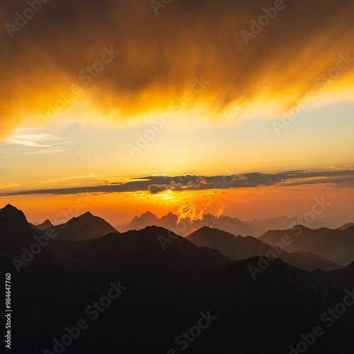 Sunset from the Wiener Neustadter Hut photo