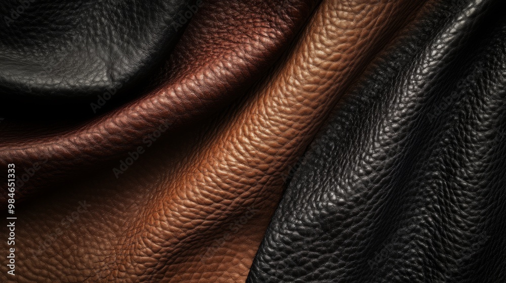Naklejka premium Textured Leather Background with Intricate Patterns and Vintage Tones