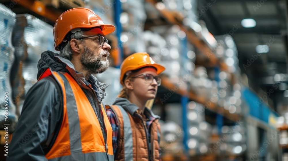 The supervisor assigns tasks and monitors the staff's work in the waste sorting factory that operates efficiently. The supervisor assigns tasks and monitors the staff's work in the waste sorting factory that operates efficiently.