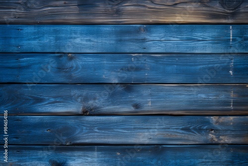 Blue background of wooden texture