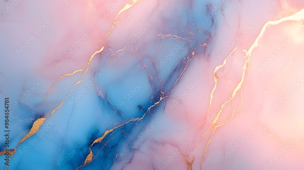 Modern and elegant wallpaper for your phone, featuring a combination of pink and blue pastel colors, a marble texture, and gold lines. The image is high-resolution and detailed, with a close-up perspe Modern and elegant wallpaper for your phone, featuring a combination of pink and blue pastel colors, a marble texture, and gold lines. The image is high-resolution and detailed, with a close-up perspe