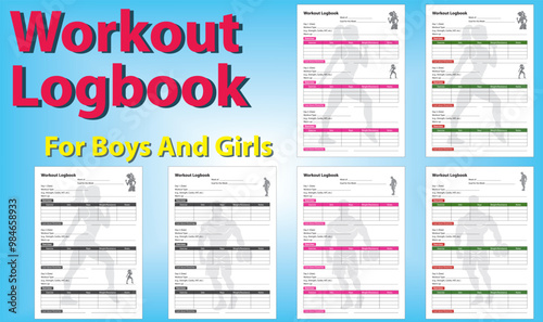 Workout Planner low content paperback Logbook.