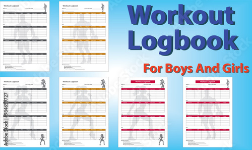 Workout Planner low content paperback Logbook.