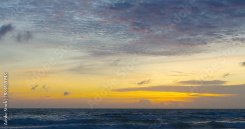 Wallpaper Mural sunset over the sea horizontal Torontodigital.ca